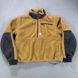 Topo Designs Mountain Fleece Pullover Womens M Quarter Snap Jacket Outdoor